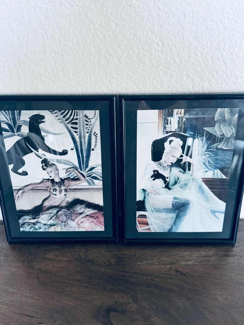 Framed Haute Couture Fashion Designer Art Prints Set
